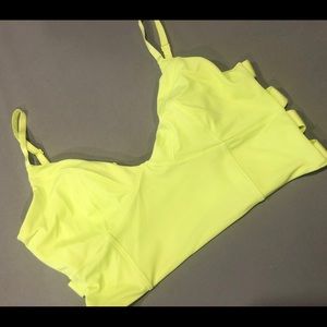 Victoria Secret NEON GREEN/YELLOW Sports Top